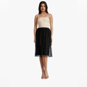 Dress the Population Women's Kady Fit and Flare Midi Dress Size XXS